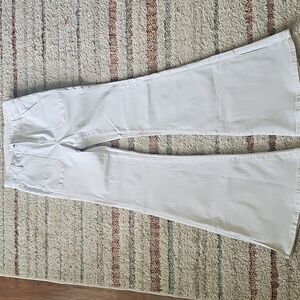 American Eagle White Festival Flare Jeans Size 27, 4 Long
